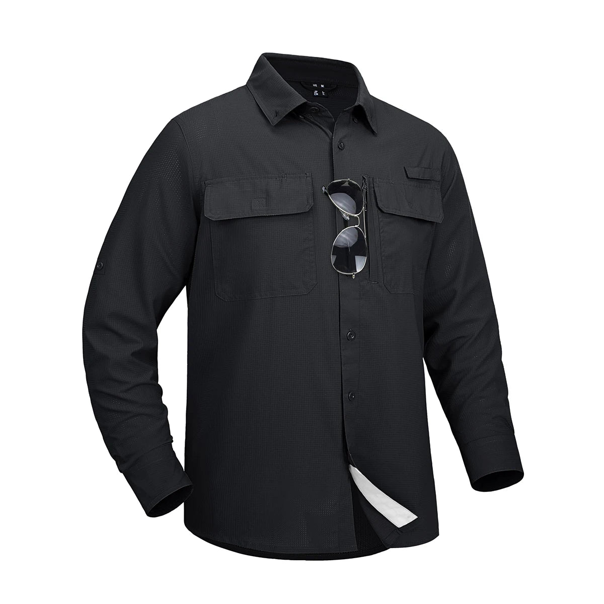 MAGCOMSEN Men's Long Sleeve Shirt with 3 Pockets