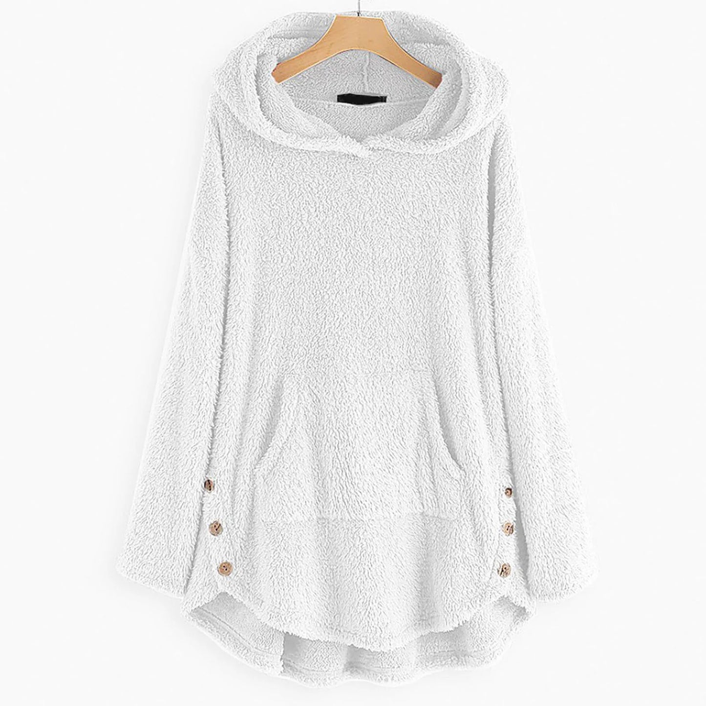 Long Sleeve Hooded Fleece Sweater