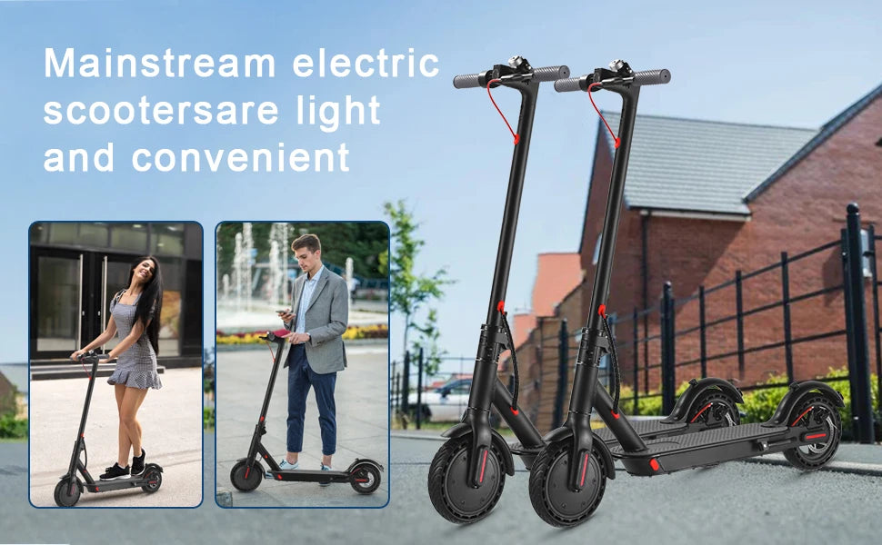 E-Scooter Foldable Waterproof Adult Electric Scooter 8.5Inches Explosion-Proof Tire 36V 350W 10.4Ah Configuration Smart