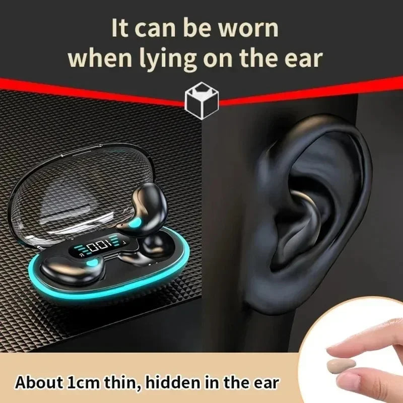 Sleeping Earbuds Wireless Mini Headphones For Work TWS Bluetooth Earphone Stereo Hidden Headsets with Mic HD Call Waterproof X55