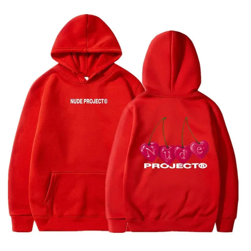 Nude Project Women's Thin Hoodie, Brand Sweatshirts, Y2K Clo