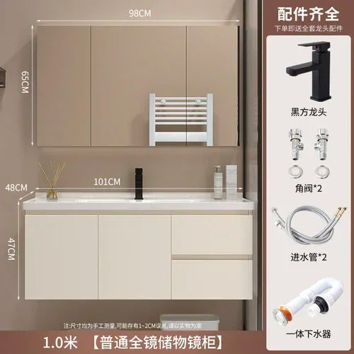Show Service Bathroom Cabinet Jewelry Mirror Sink Makeup Washbasin Shelves Space Saving Ergonomic Vestidores Backyard Furniture