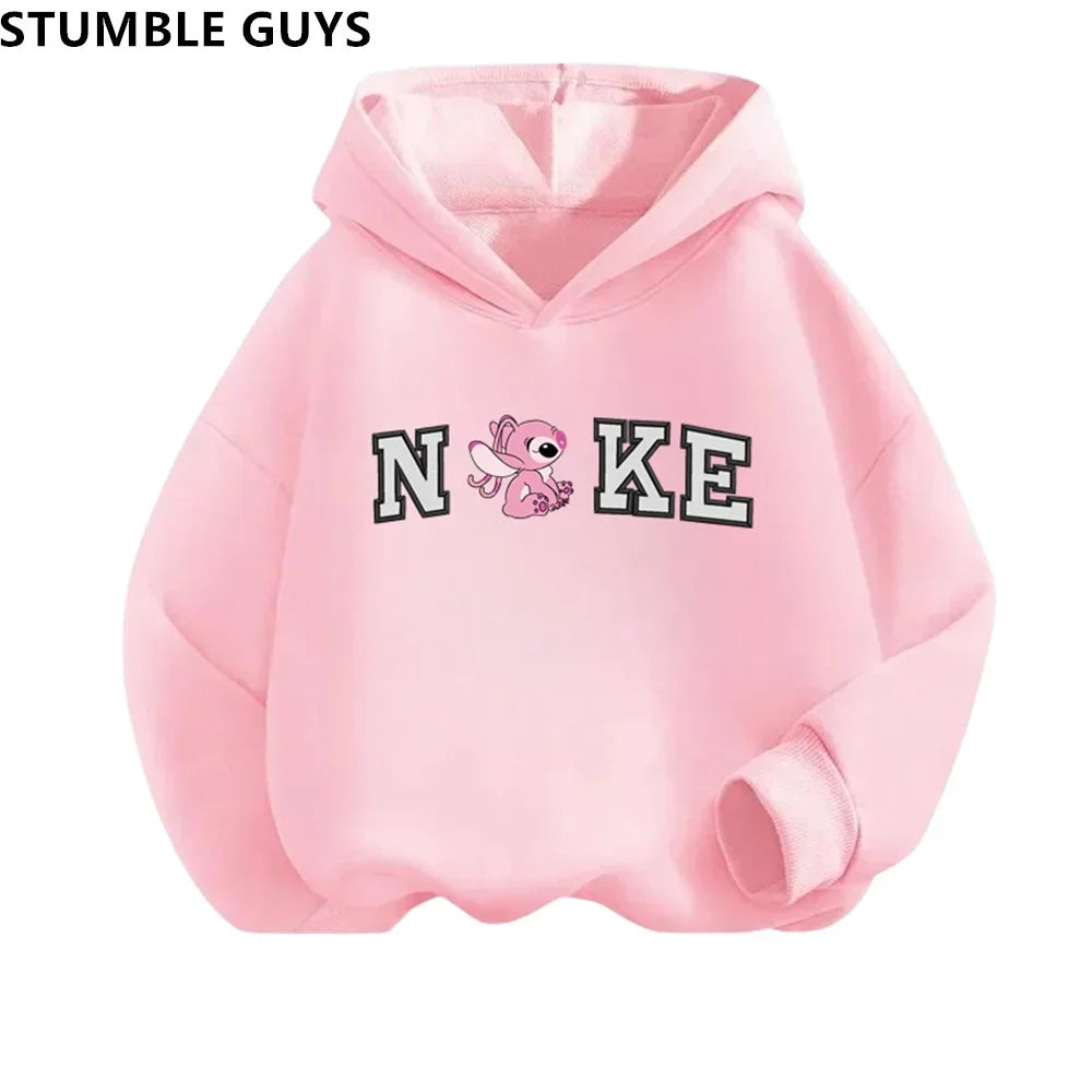 Children's Clothing Stitch Hoodie Set Boys Girls Casual Long-sleeved Sweatshirts Tops2-13 Years Old Kids Casual Trucksuit