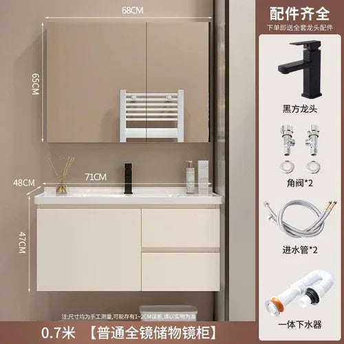 Show Service Bathroom Cabinet Jewelry Mirror Sink Makeup Washbasin Shelves Space Saving Ergonomic Vestidores Backyard Furniture