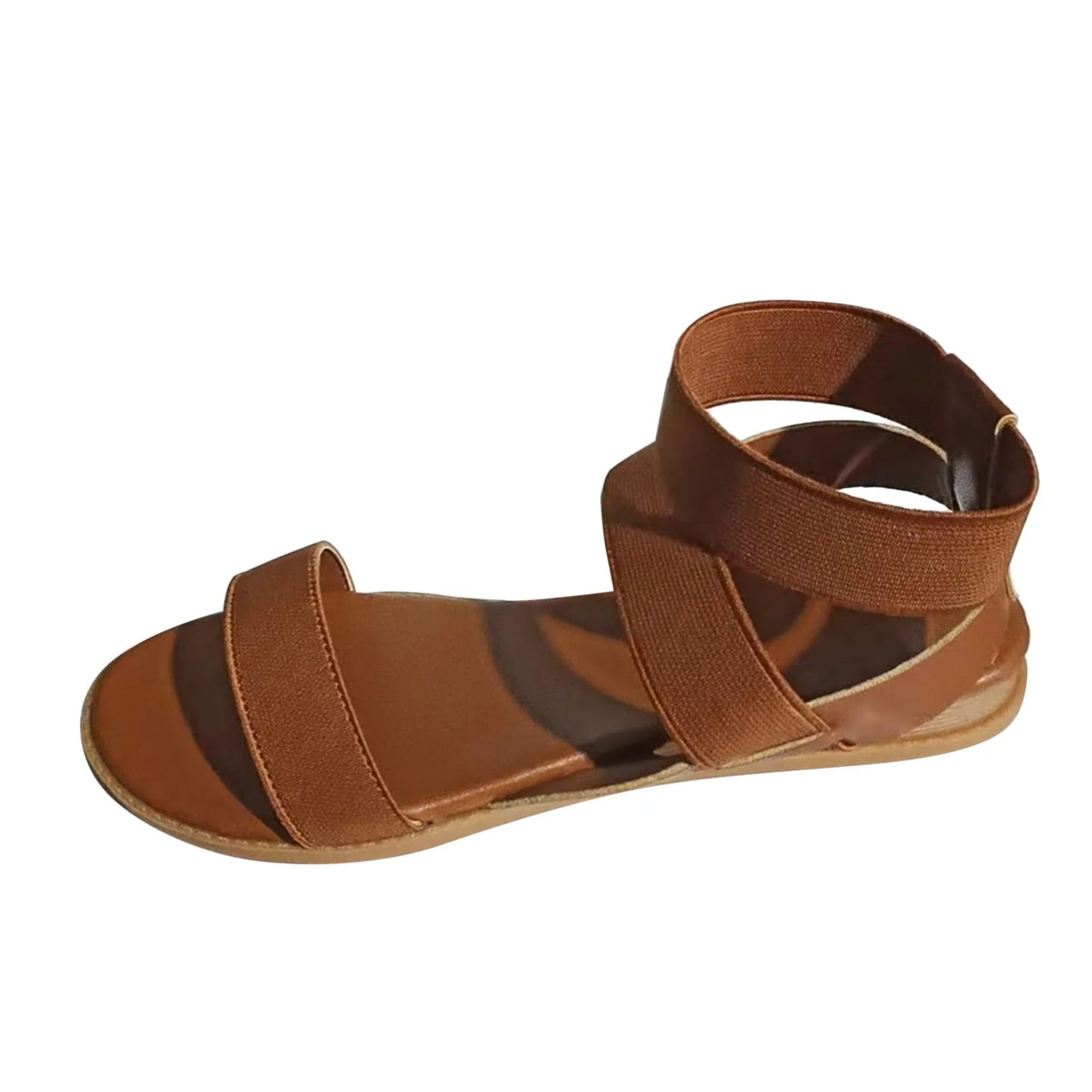 Brown Vintage Women Summer Sandals