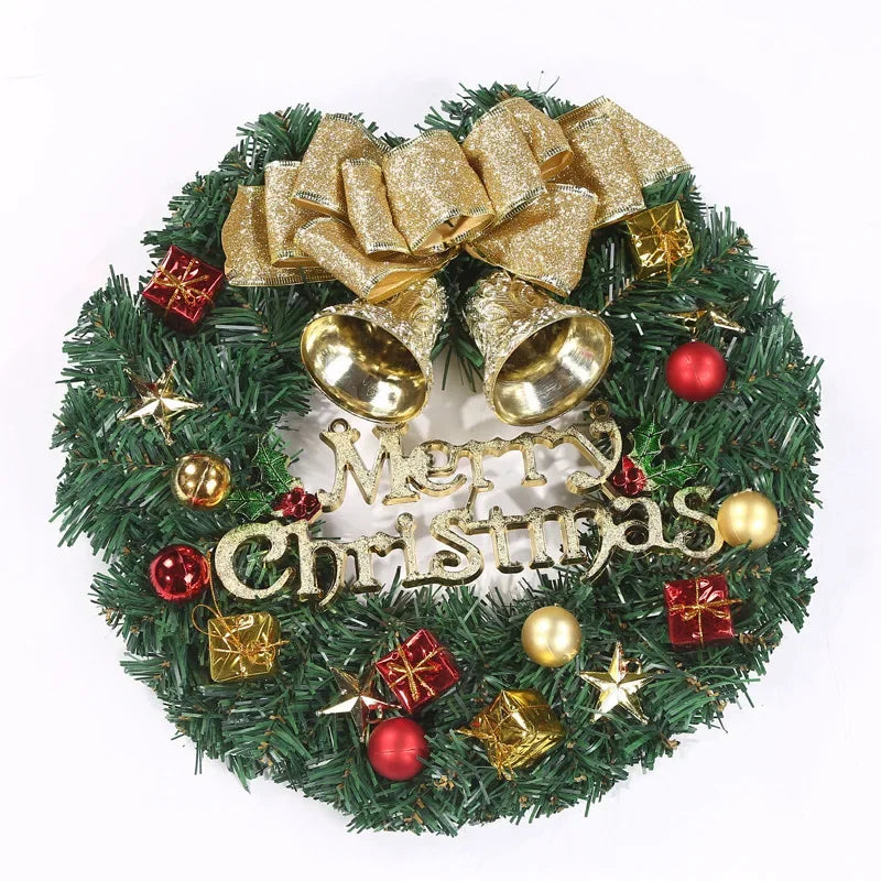 Christmas Wreath for Front Door 30CM Hotel Shopping Mall Christmas Pendant Christmas Gift Garland Ornament