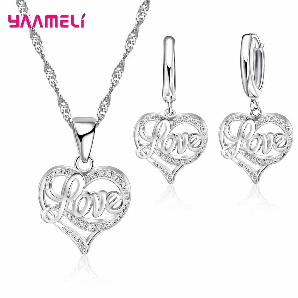 34 Designs Big Promotion 925 Sterling Silver Jewelry Set for Woman Girl Pearl Rhinestone Zircon Pendant Necklace Earrings Chain