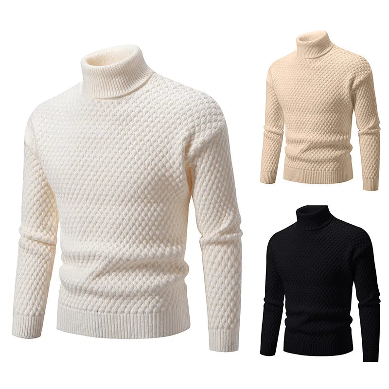 2025 Autumn Winter Turtleneck Sweater Men