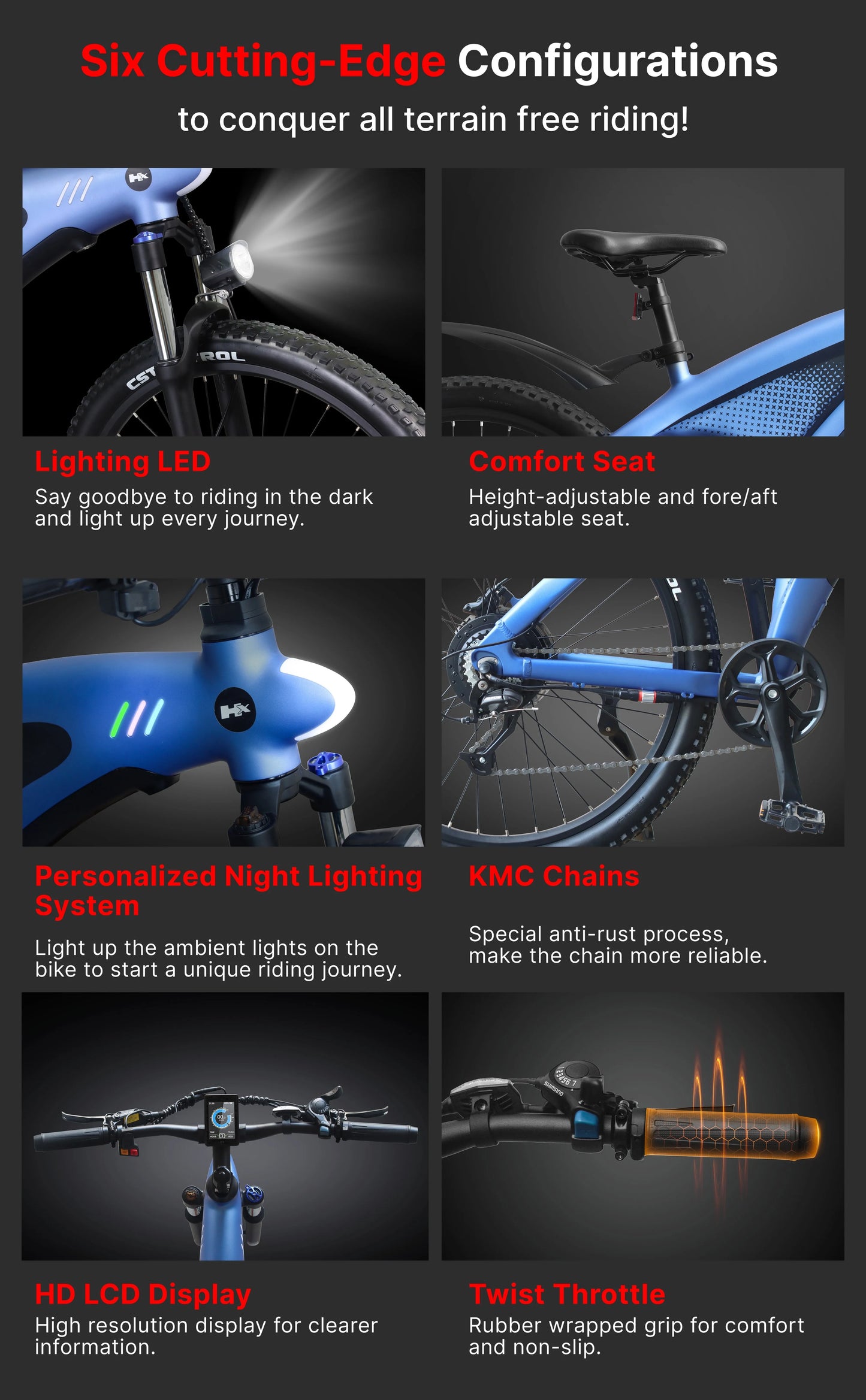 HUANCI Q5 electric bike Mountain electric e bike adults 48V 20AH Electric bike 27.5 Inch electric bikes ebike electric bicycle