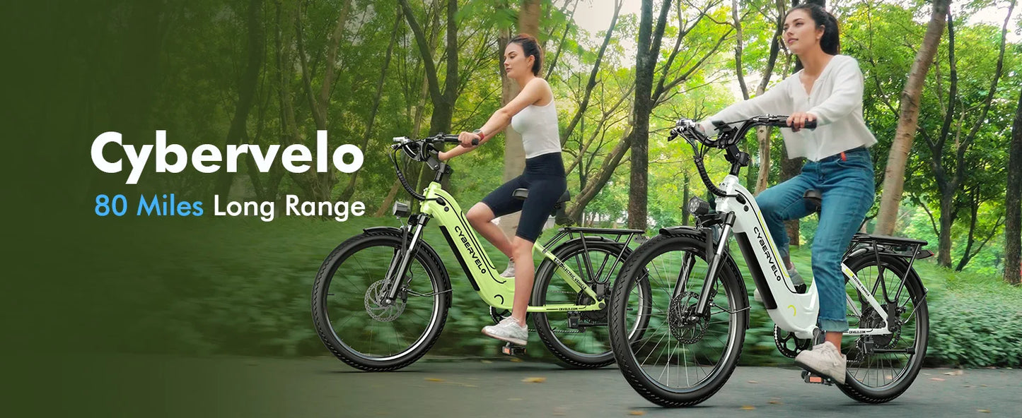 1000 Peak Electric Bike for Adults,up 80 Miles Removable Battery Ebike, 26" Electric E Bike with 7-Speed,Adult Electric Bicycles