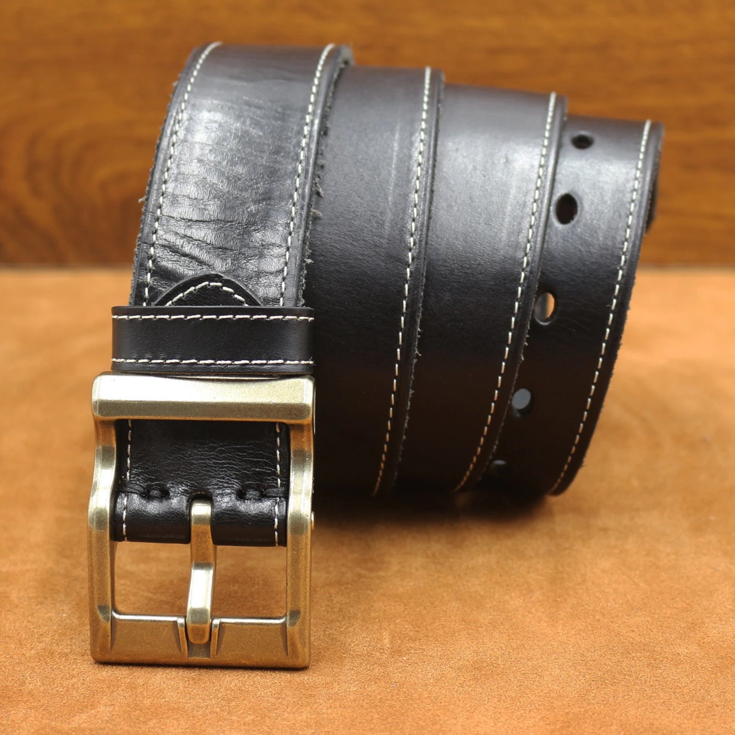 Natural cowhide belt for men's hard metal buckle soft original cowhide mens leather belt unique texture real leather jeans belt