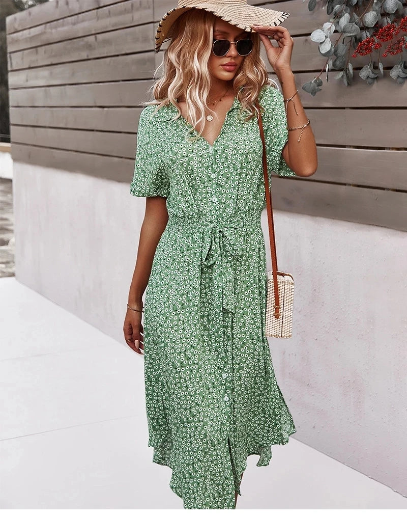 Floral Print Dress - My Store