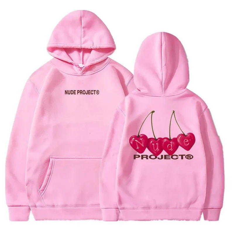 Nude Project Women's Thin Hoodie, Brand Sweatshirts, Y2K Clo