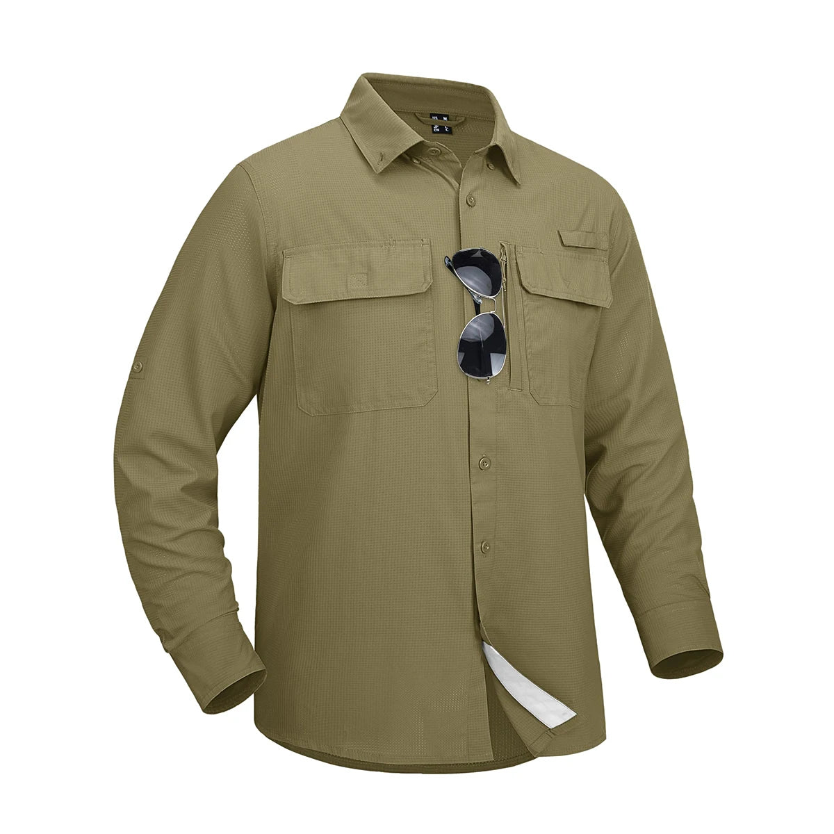 MAGCOMSEN Men's Long Sleeve Shirt with 3 Pockets