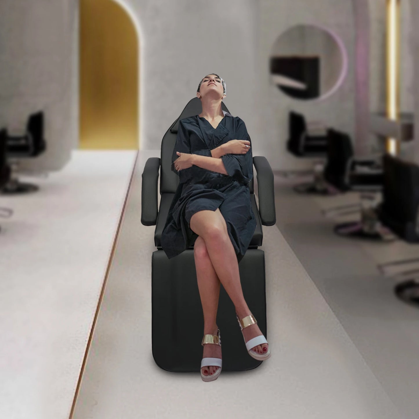 Salon Chair With Tray Facial Bed Lash Bed Massage Table Salon Chair For Client Tattoo Chair High Comfort Flexible
