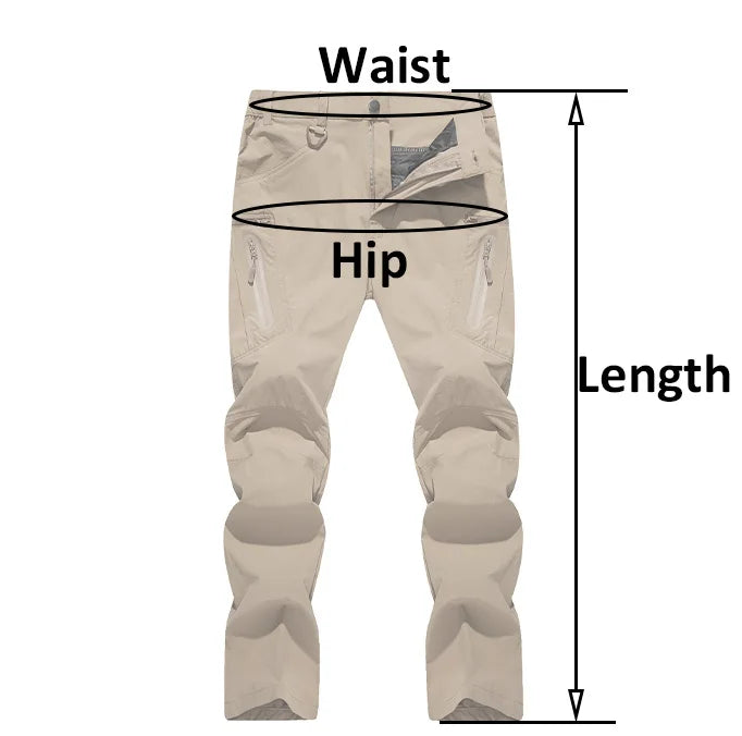 MAGCOMSEN Lightweight Hiking Pant Men Summer Cargo Pants Quick-Dry Nylon Waterproof Outdoor Fishing Casual Trouser