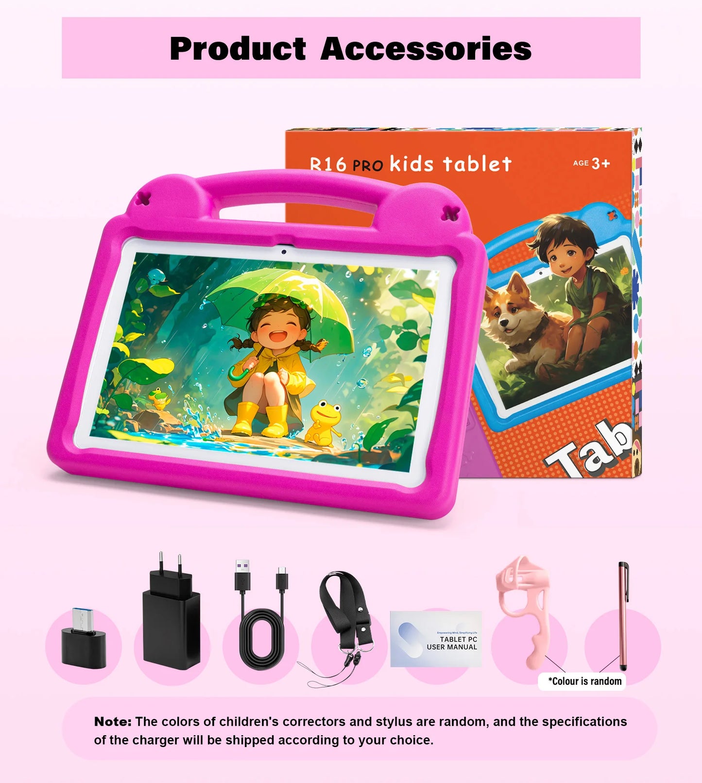 ANRY 2025 Kids Tablet Android 15 10.1 Inch A523 2.0GHZ 8GB(4+4 Expand) RAM 64GB ROM Octa-Core 5000Mah Tablets Children's Gifts