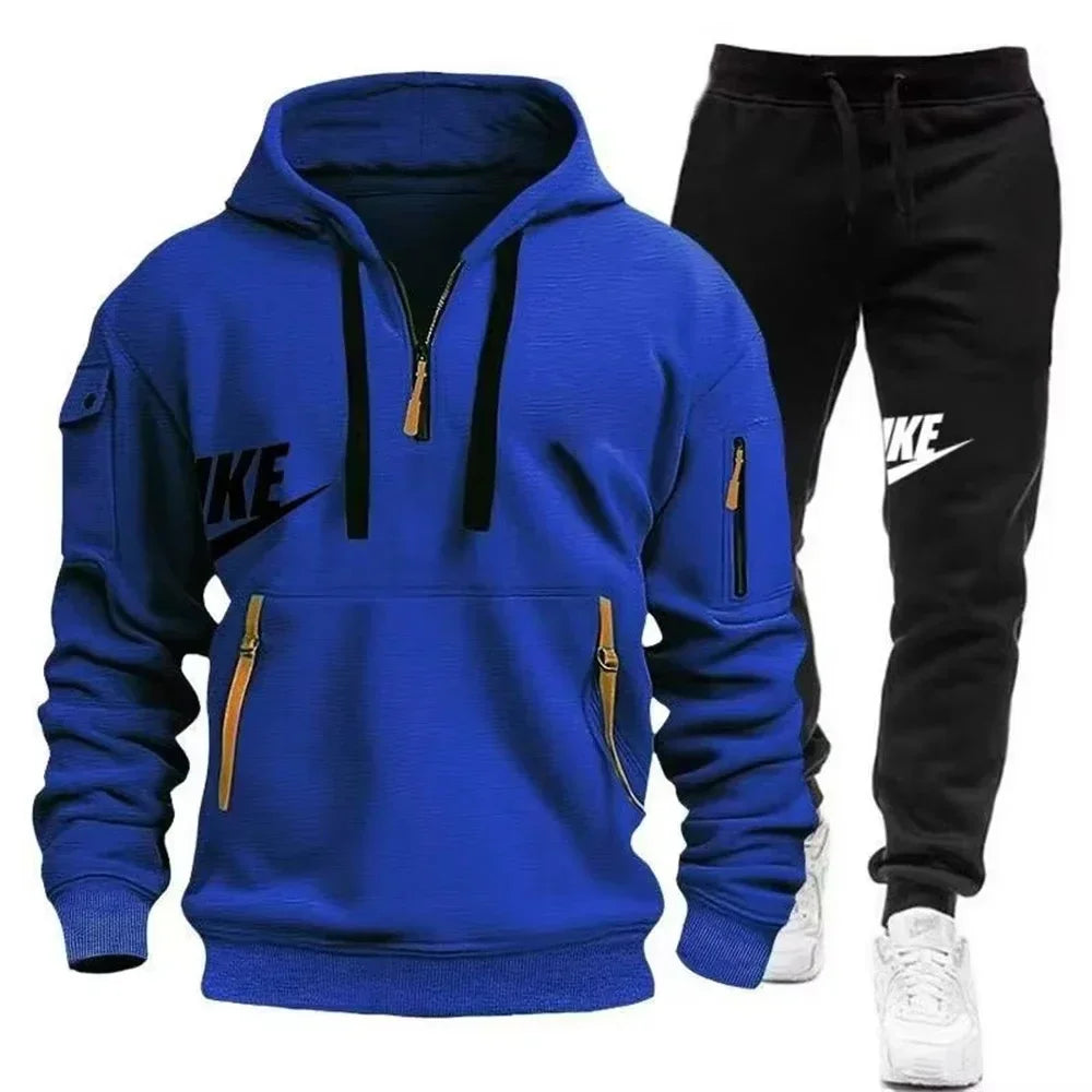 2025 New men's autumn and winter suit zipper hoodie