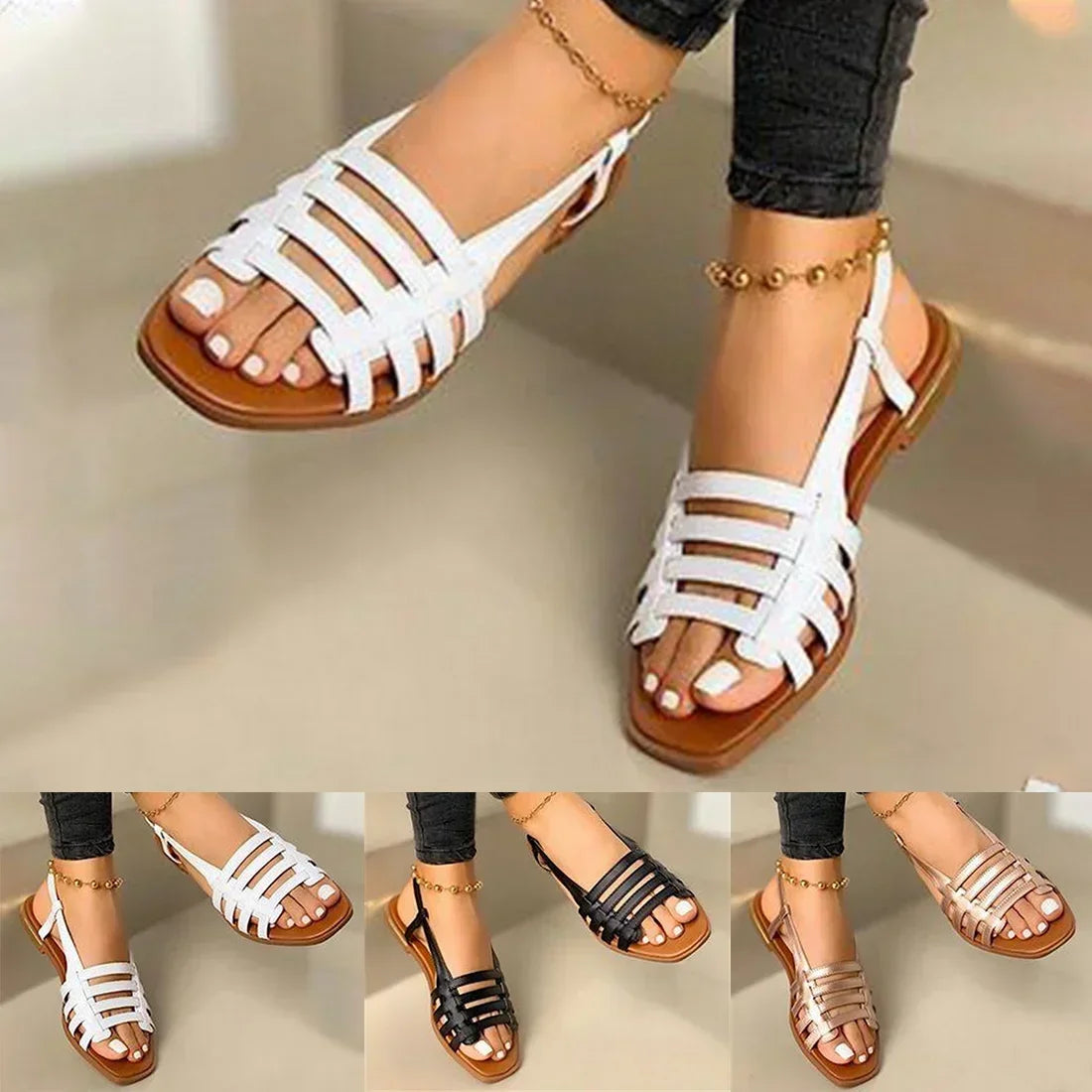 Hollow Out Roman Shoes