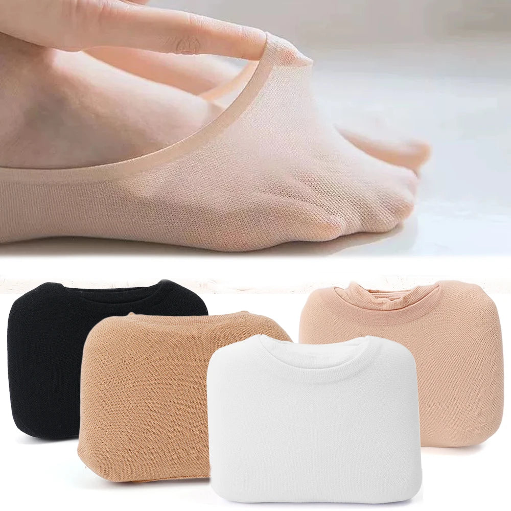 30pairs Summer Short Socks Women Invisible Thin Boat Socks Female Non-slip Seamless Ice Silk Ankle Sox High Heels Slippers Sock