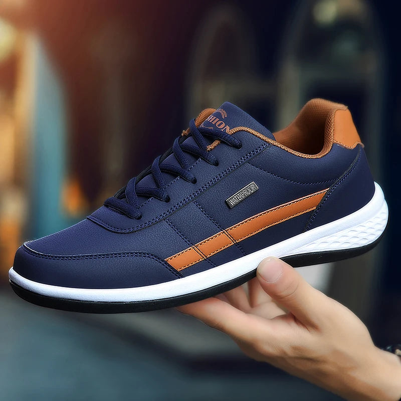 Pu Leather Men Shoes Sneakers