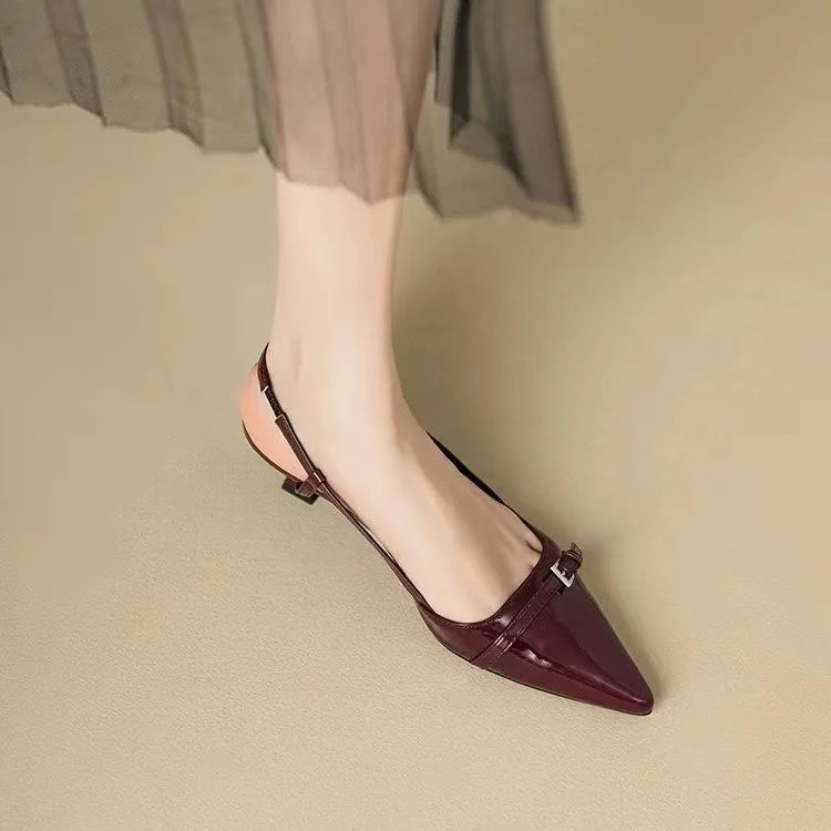 Pointed Toe Sexy Mid Heels