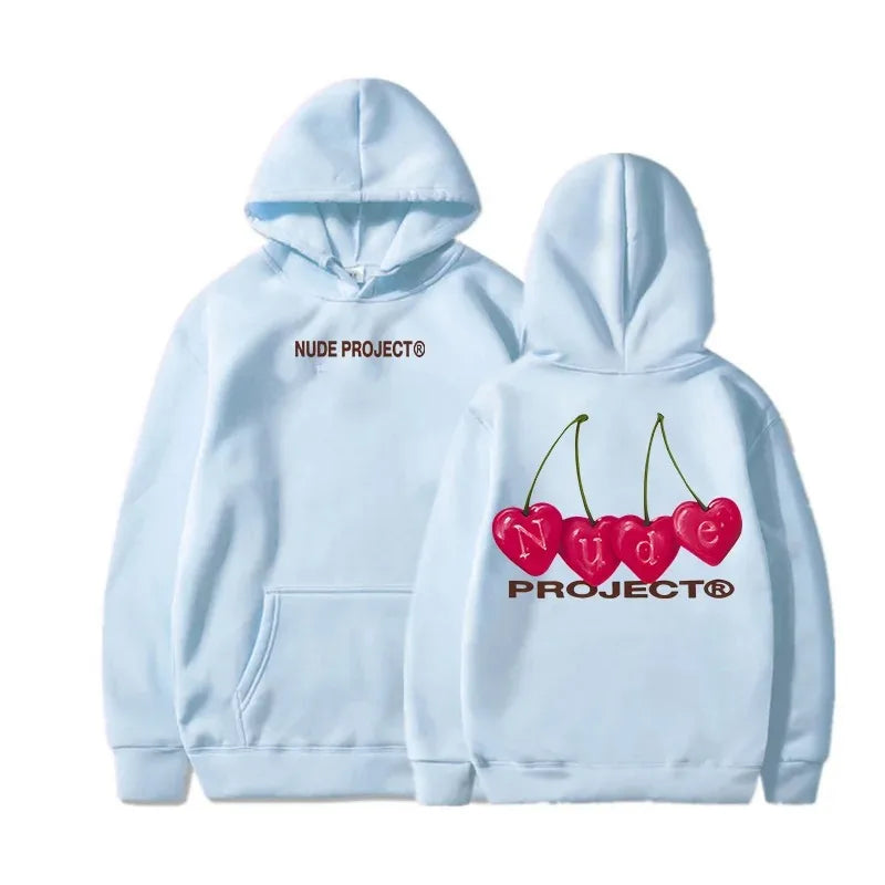 Nude Project Women's Thin Hoodie, Brand Sweatshirts, Y2K Clo