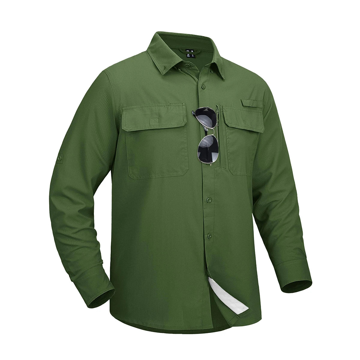 MAGCOMSEN Men's Long Sleeve Shirt with 3 Pockets