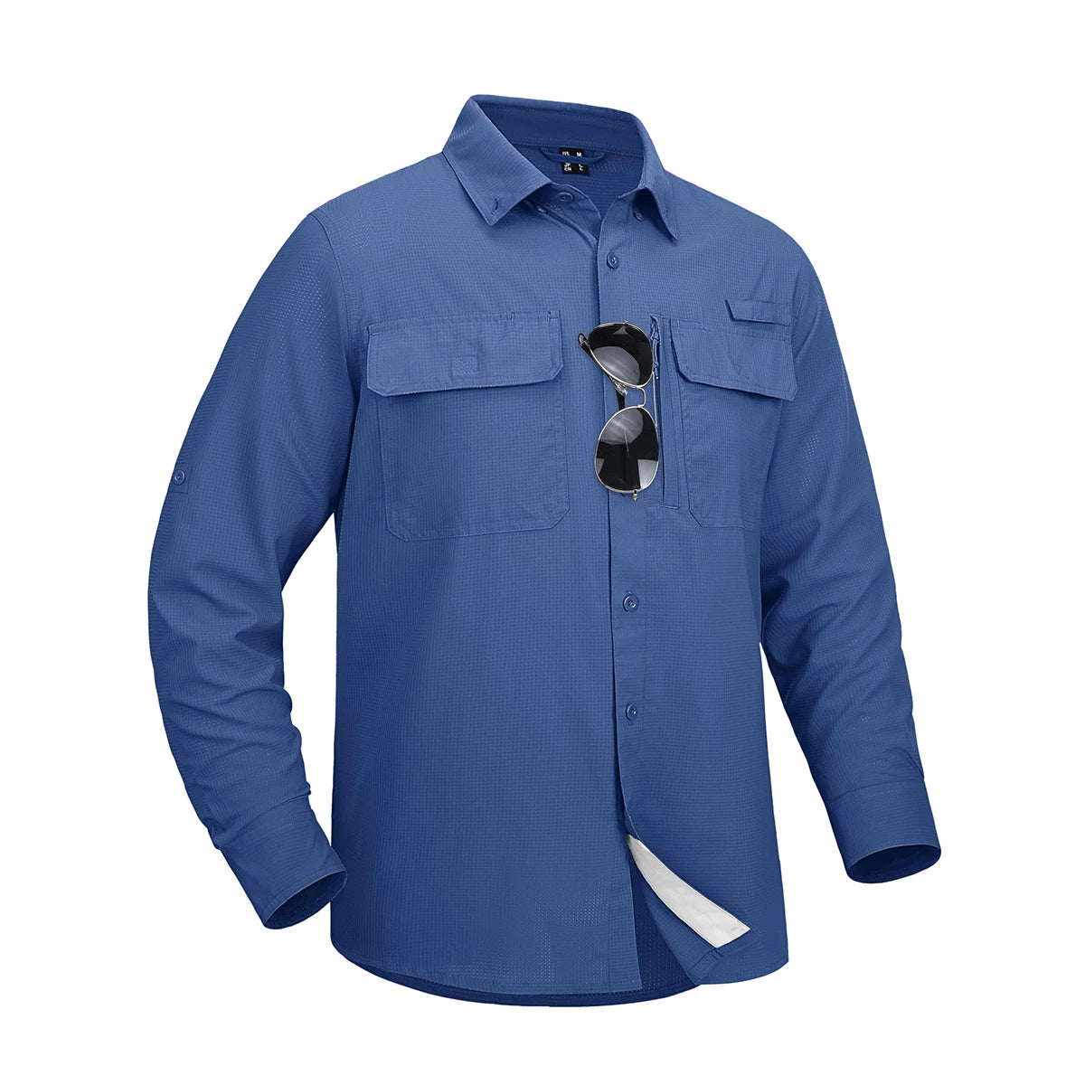 MAGCOMSEN Men's Long Sleeve Shirt with 3 Pockets