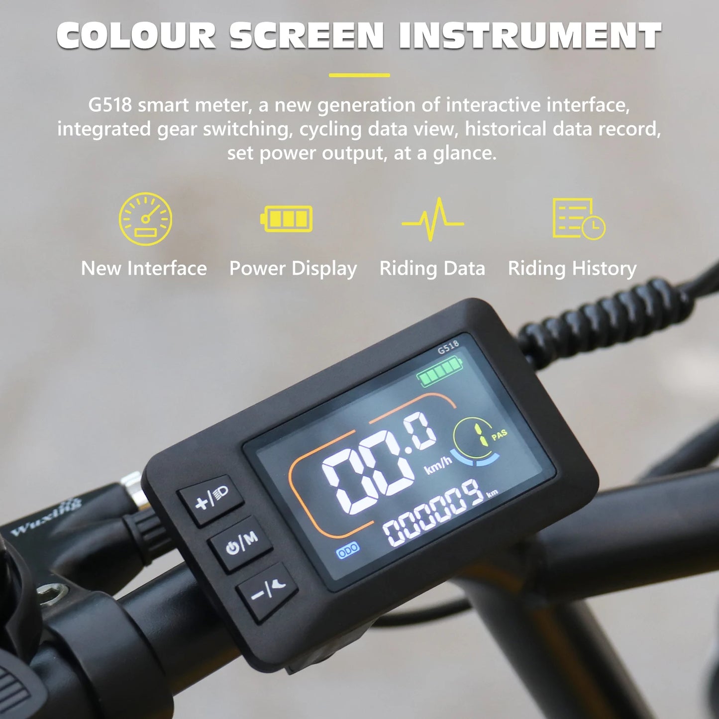 Hidoes C8 E-bike 700W Motor 48V17AH Lithium Battery Electric Bike Adult 20*4 Inch Off-road Fat Tire All-terrain Electric Bicycle