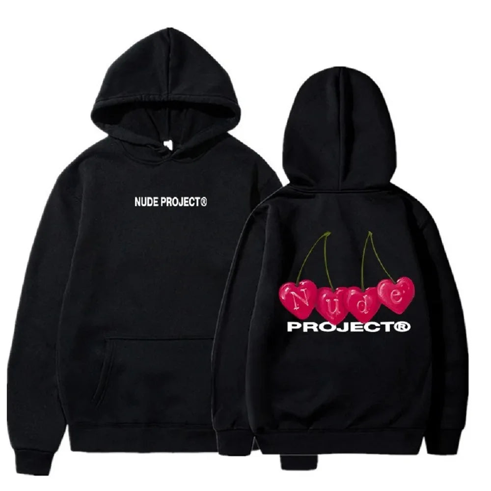 Nude Project Women's Thin Hoodie, Brand Sweatshirts, Y2K Clo