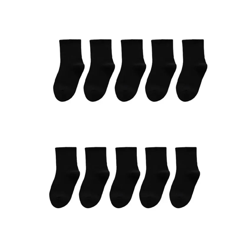 10 Pairs Children Socks Spring&Autumn Cotton Socks Girls Boys Sport Sock 1-9 Year