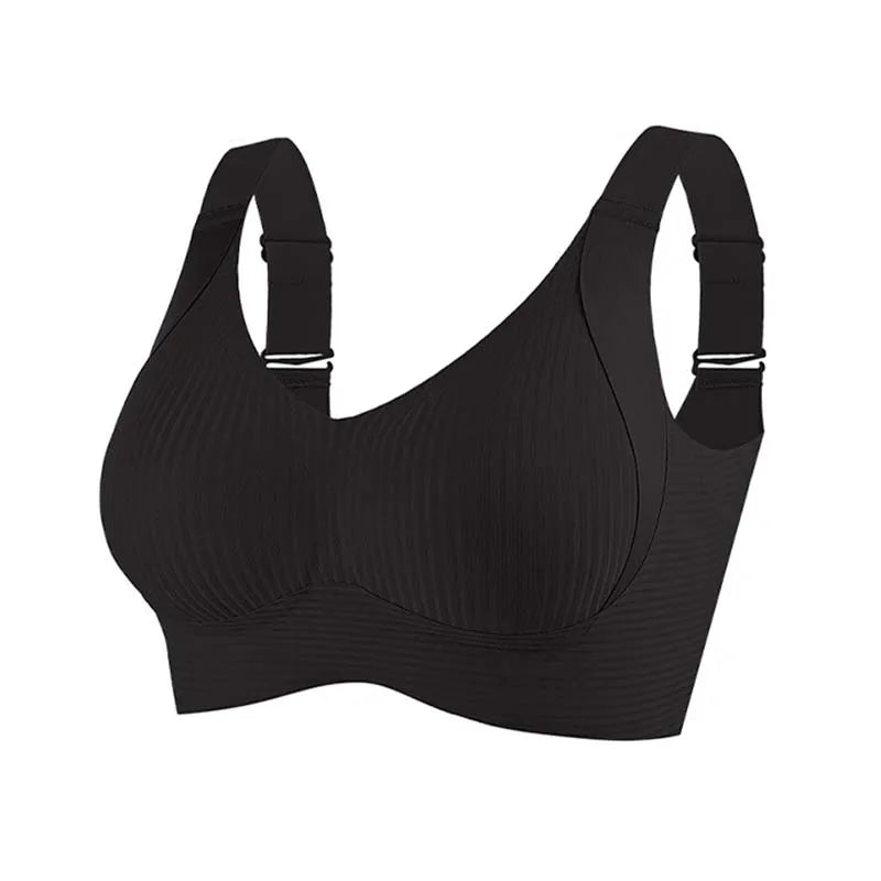 Women's Big Chest Underwear Seamless Anti-Sagging Bra Adjustable Full Cup Bra Comfortable Wireless Lingerie Summer Sports Bras
