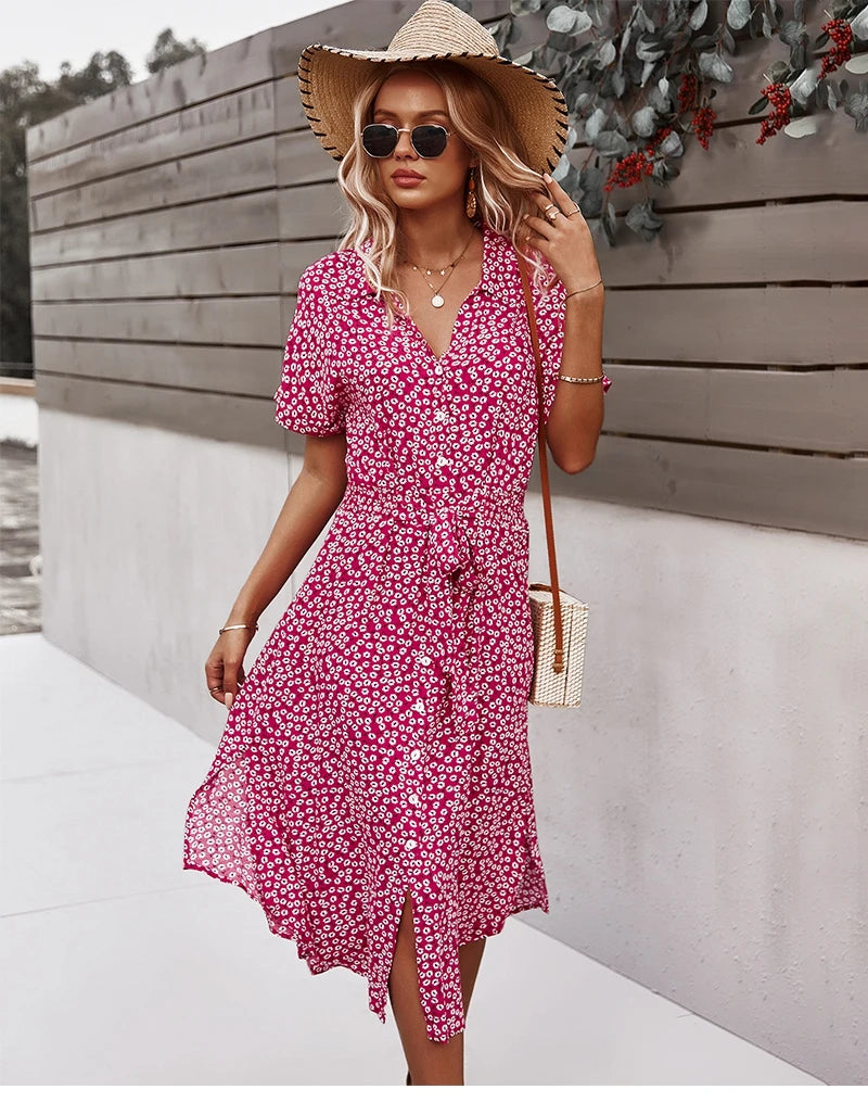 Floral Print Dress - My Store
