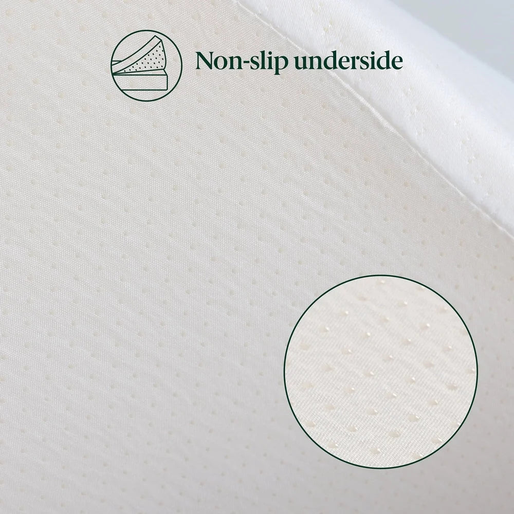 Dual-Layer 4 Inch Memory Foam Mattress Topper Twin Green Tea Charcoal Odor Absorbing Non-Slip Bed Comfort Support CertiPUR-US