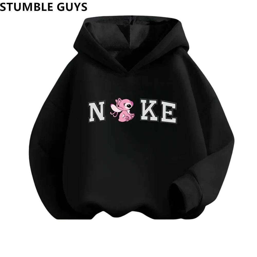 Children's Clothing Stitch Hoodie Set Boys Girls Casual Long-sleeved Sweatshirts Tops2-13 Years Old Kids Casual Trucksuit