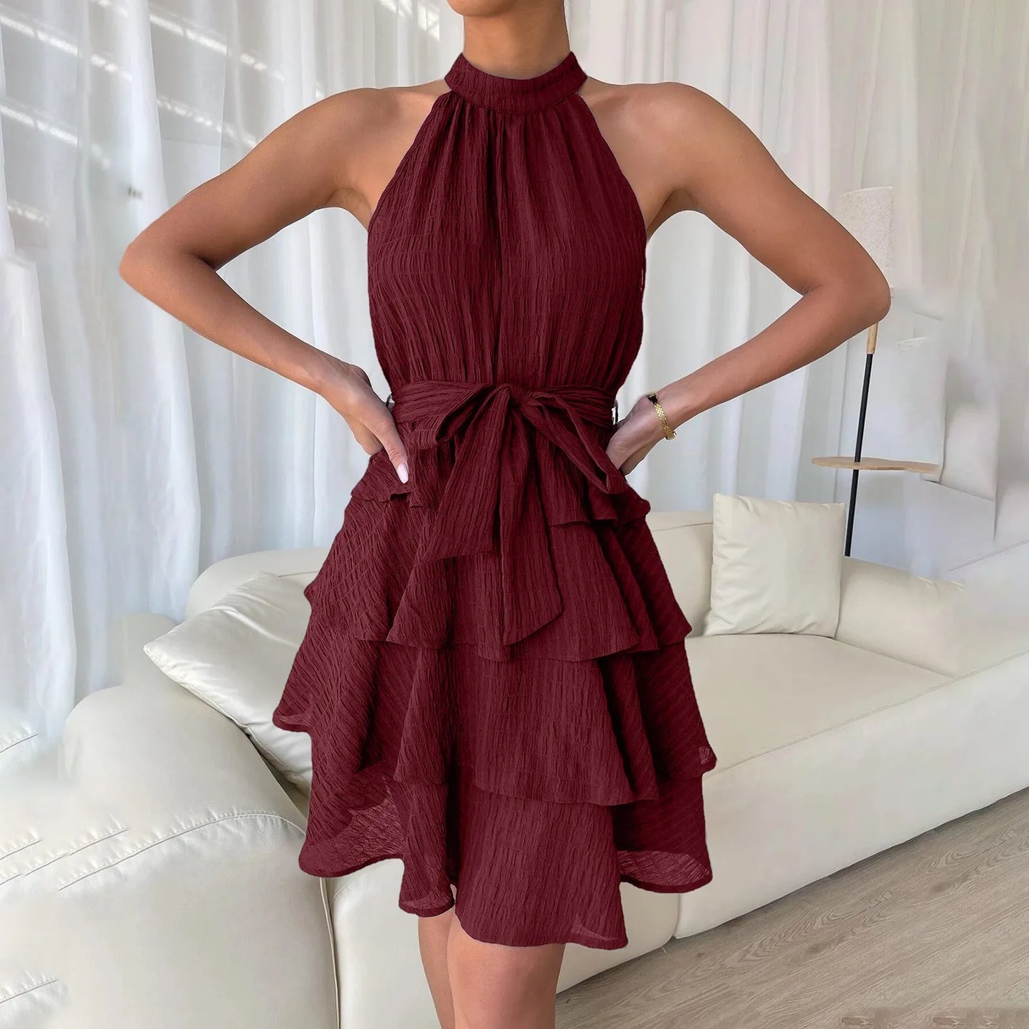 Women Tie Dress - My Store