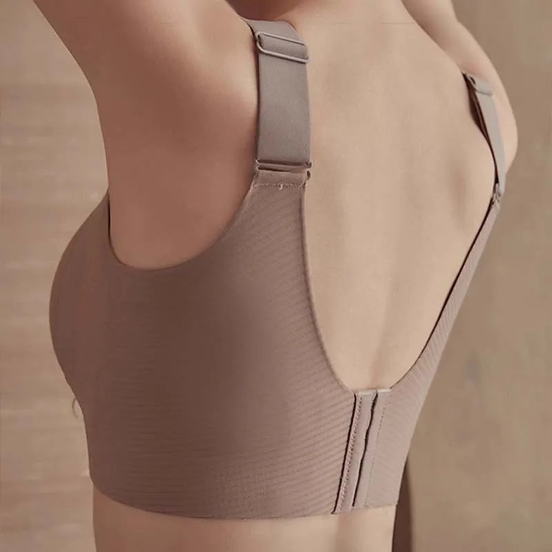 Women's Big Chest Underwear Seamless Anti-Sagging Bra Adjustable Full Cup Bra Comfortable Wireless Lingerie Summer Sports Bras