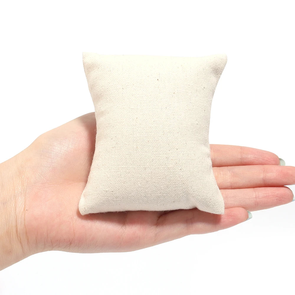 Jewelry Pillow Stand Velvet PU Leather Holder Organizer Bracelet Case Bangle Anklet Watch Display Photography Prop Wholesale