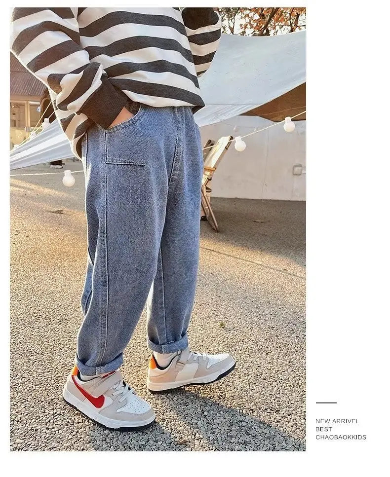 Children's Boy's Clothing 10 12 Years Autumn New Jeans