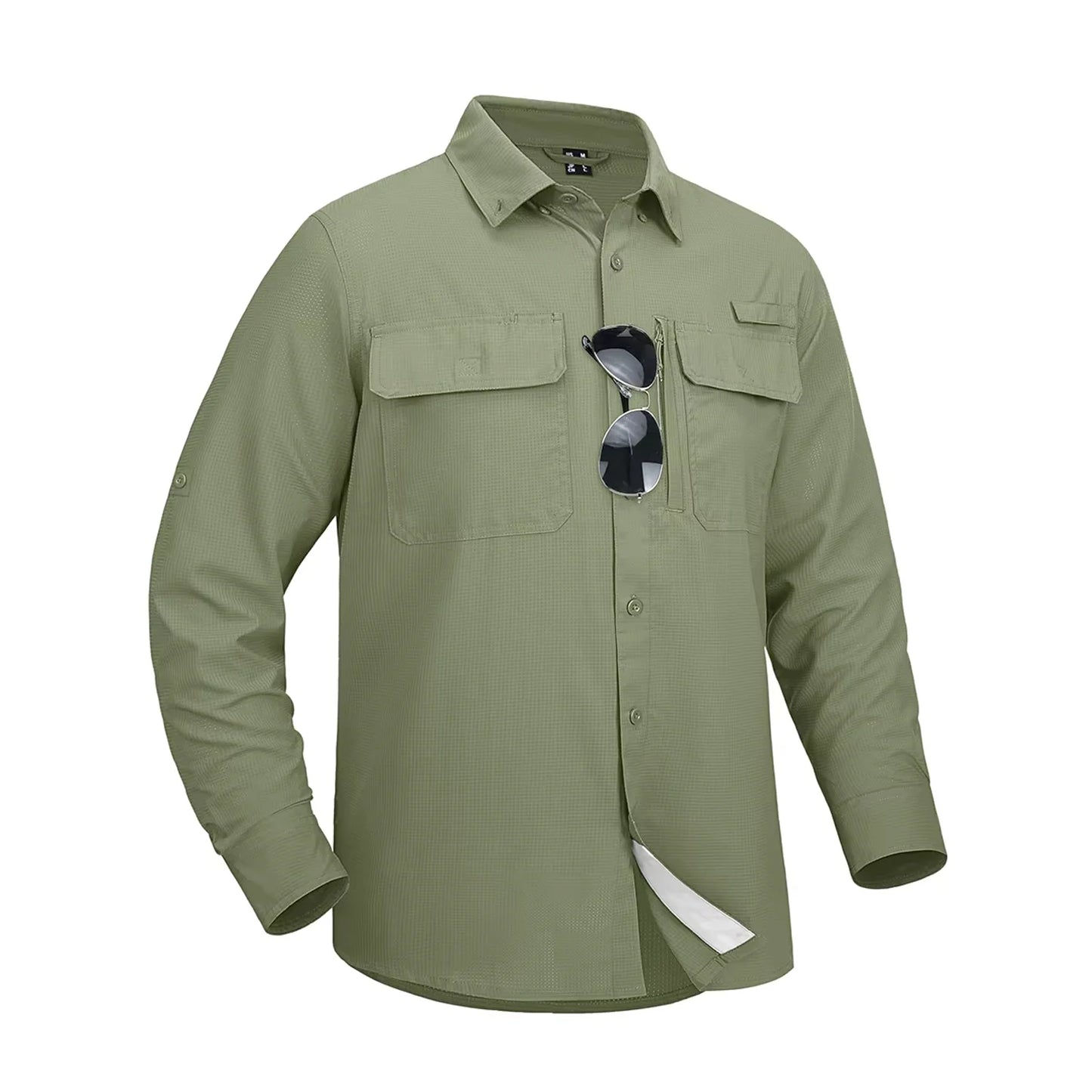MAGCOMSEN Men's Long Sleeve Shirt with 3 Pockets