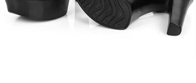 Elegant Bling Block High Heels Sandals