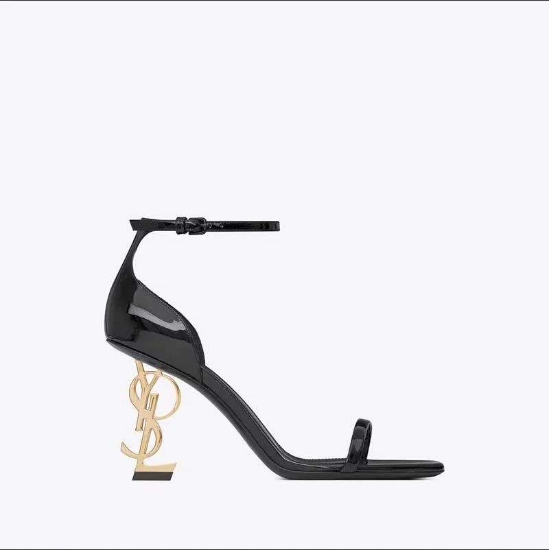 2025 Summer New Women's Sexy Black High Heels Sexy Comfortable Elegant Shallow Shoes Temperament Open Toe with Party Shoes