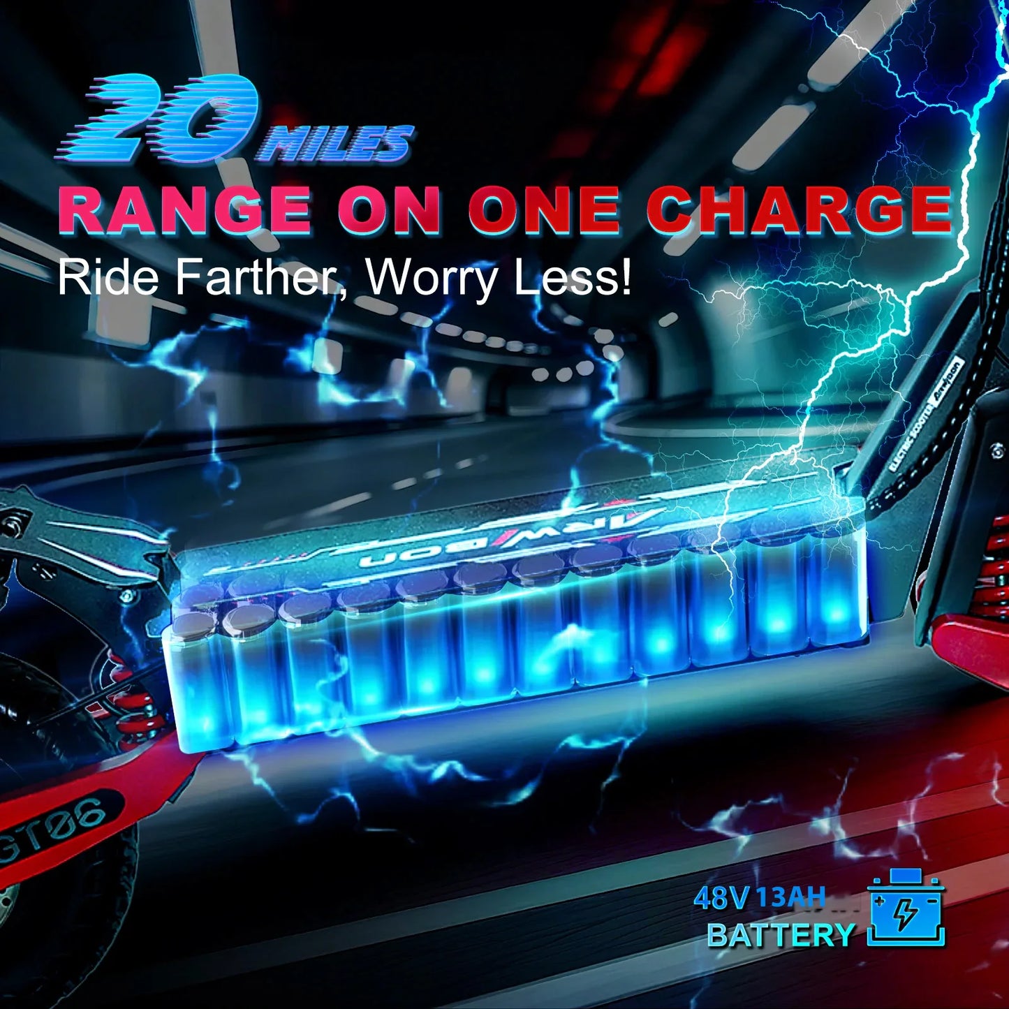 Adult electric scooter, electric commuting scooter, range of 28 miles, 1200W motor dual braking system and shock absorption