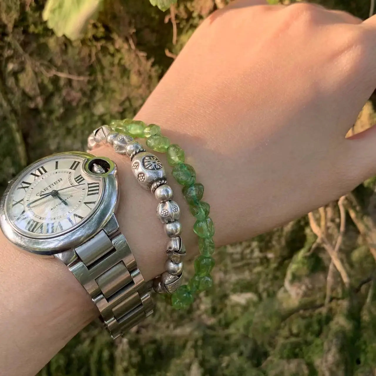 Natural Peridot Bracelet