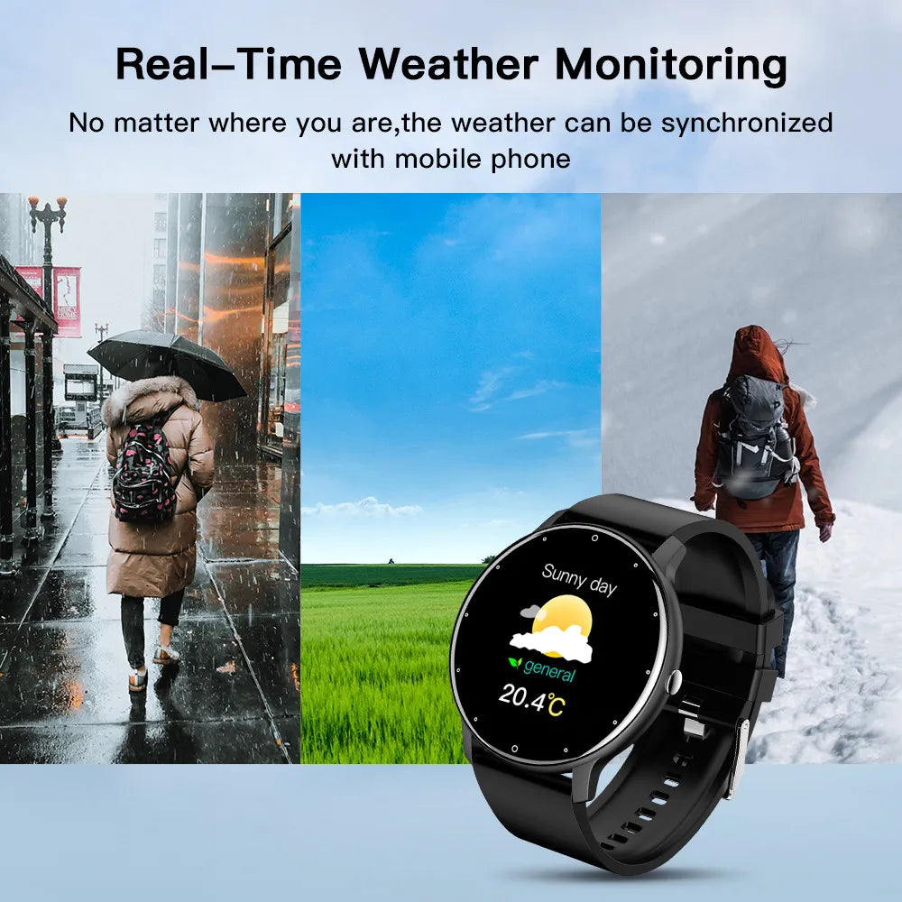 ZL02 Men Smart Watch Full Touch Screen Sport Fitness Tracker IP68 Waterproof Bluetooth Call Smartwatch for Xiaomi Men Women 2025