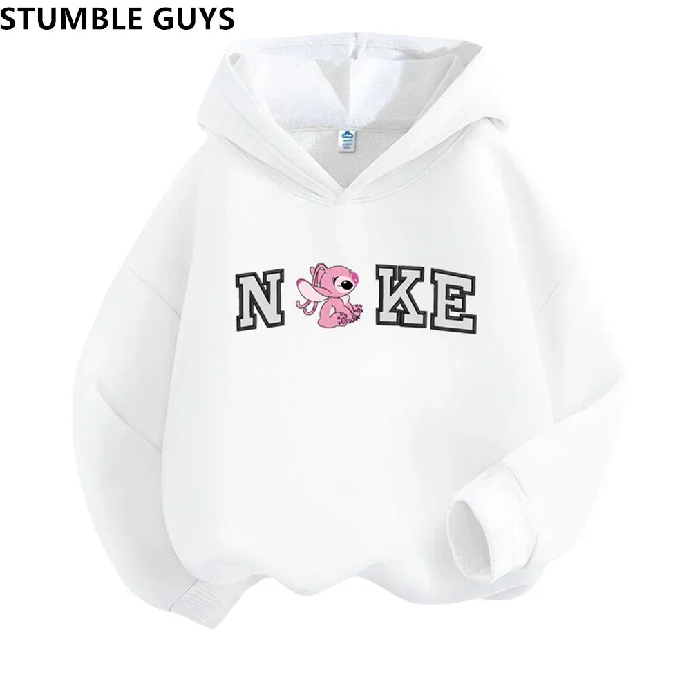 Children's Clothing Stitch Hoodie Set Boys Girls Casual Long-sleeved Sweatshirts Tops2-13 Years Old Kids Casual Trucksuit