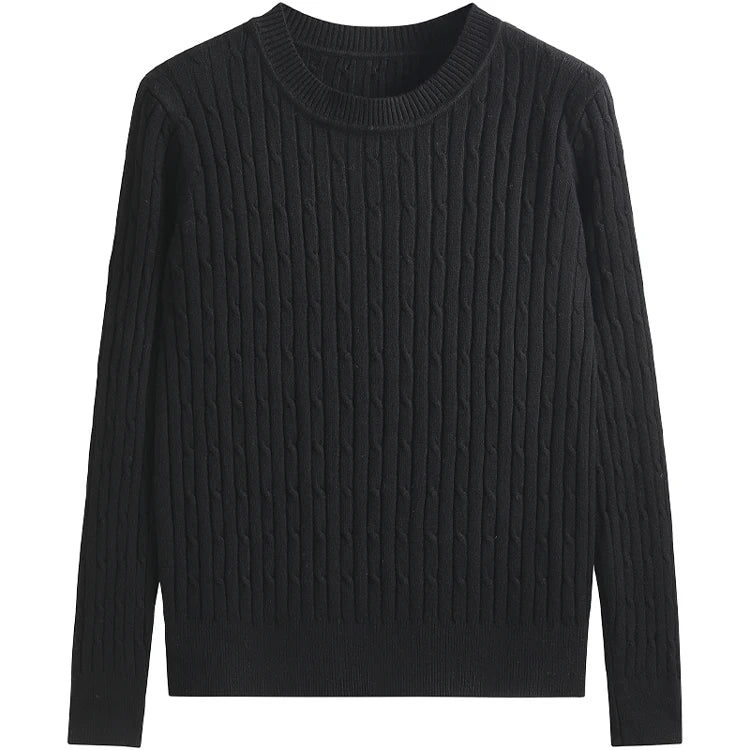 Women Cable-knit Thickening Sweater
