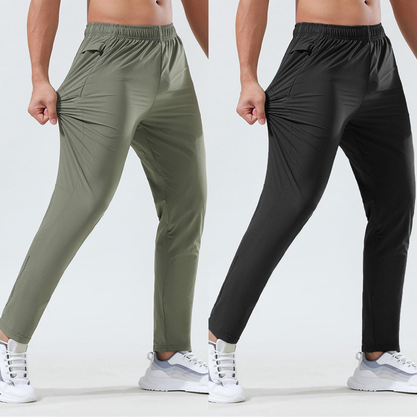 Loose Thin Ice Silk Outdoor Business Casual Pants For Men