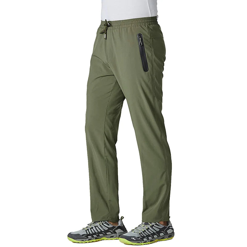 MAGCOMSEN Quick Dry Men's Sweatpants with Zip Pocket Summer Lightweight Track Pants for Outdoor Jogging Hiking
